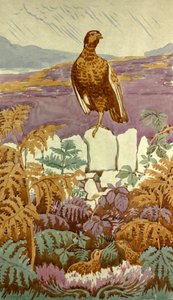 Lookout on the Moor, ca. 1930 (gouache på papir) af Edmund Hunter