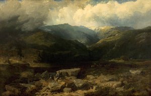 Deer stalking in the Highlands, a Quiet Shot, 1860