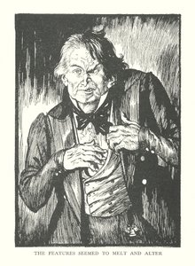 Illustration til R L Stevensons The Strange Case of Dr Jekyll  Mr Hyde (litografi) af Edmund Joseph (after) Sullivan