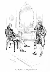 Illustration til Sheridans The Rivals (gravering) af Edmund Joseph (after) Sullivan