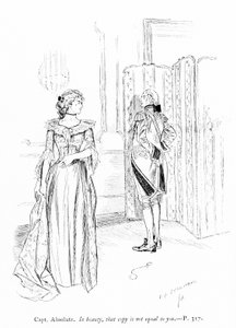 Illustration til Sheridans The Rivals (gravering) af Edmund Joseph (after) Sullivan