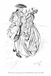 Illustration til Sheridans The Rivals (gravering)