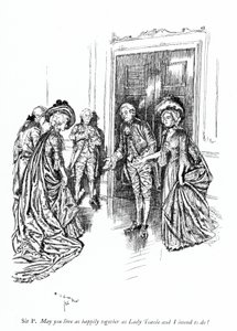 Illustration til Sheridans The School for Scandal (gravering)