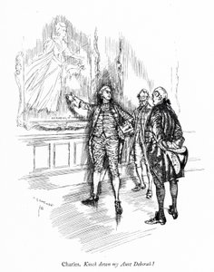Illustration til Sheridans The School for Scandal (gravering) af Edmund Joseph (after) Sullivan