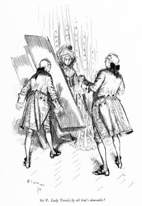 Illustration til Sheridans The School for Scandal (gravering) af Edmund Joseph (after) Sullivan
