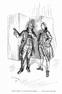 Illustration til Sheridans The School for Scandal (gravering) af Edmund Joseph (after) Sullivan