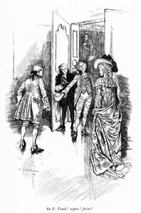 Illustration til Sheridans The School for Scandal (gravering)