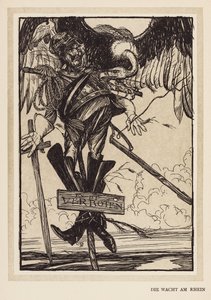Kejserens krans: Die Wacht Am Rhein (litografi) af Edmund Joseph (after) Sullivan