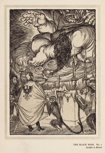 Kejserens krans: Den sorte messe (litografi) af Edmund Joseph (after) Sullivan
