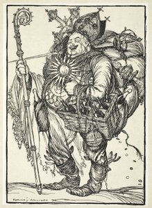 Herr Michel ADC, til kronprinsen ved hans tilbagevenden fra det forjættede land, illustration fra The Kaiser