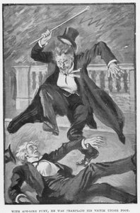 Illustration til Dr. Jekyll og Mr. Hyde af RL Stevenson