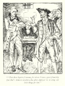 Illustration til The Vicar of Wakefield af Oliver Goldsmith (litho) af Edmund Joseph Sullivan