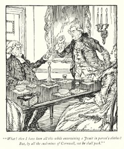 Illustration til The Vicar of Wakefield af Oliver Goldsmith (litho) af Edmund Joseph Sullivan