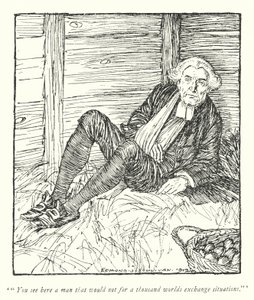 Illustration til The Vicar of Wakefield af Oliver Goldsmith (litho) af Edmund Joseph Sullivan