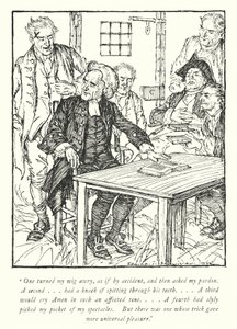 Illustration til The Vicar of Wakefield af Oliver Goldsmith (litho) af Edmund Joseph Sullivan