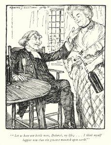 Illustration til The Vicar of Wakefield af Oliver Goldsmith (litho) af Edmund Joseph Sullivan
