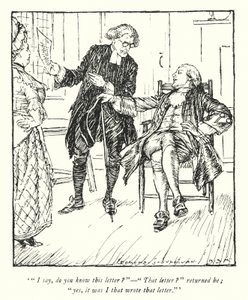 Illustration til The Vicar of Wakefield af Oliver Goldsmith (litho) af Edmund Joseph Sullivan