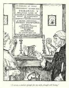 Illustration til The Vicar of Wakefield af Oliver Goldsmith (litho) af Edmund Joseph Sullivan