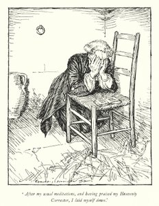 Illustration til The Vicar of Wakefield af Oliver Goldsmith (litho) af Edmund Joseph Sullivan