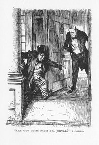 Scene fra The Strange Case of Dr Jekyll and Mr Hyde af Robert Louis Stevenson, 1927 af Edmund Joseph Sullivan