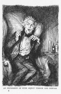 Scene fra The Strange Case of Dr Jekyll and Mr Hyde af Robert Louis Stevenson, 1927 af Edmund Joseph Sullivan