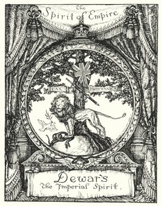 The Spirit of Empire, tegning til en reklame for Dewars skotske whisky (litho) af Edmund Joseph Sullivan