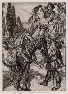 The Taming of the Shrew, akt III, Sc 2 (litho) af Edmund Joseph Sullivan
