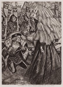 The Tragedy of King Richard III, Act I, Sc 2 (litho) af Edmund Joseph Sullivan