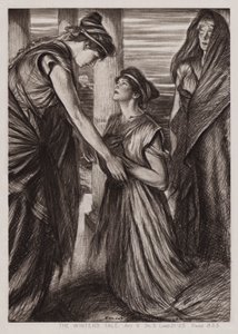 Vinterens fortælling, V. akt, Sc 3 (litho) af Edmund Joseph Sullivan