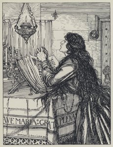 Tennyson, Illustration til A Dream of Fair Women and Other Poems