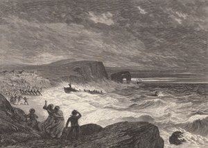 Stranding af redningsbåden (gravering)
