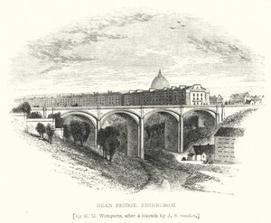 Dean Bridge, Edinburgh (gravering)