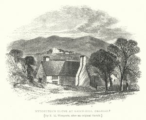 Myddeltons hus ved Galch-Hill, Denbigh (gravering)