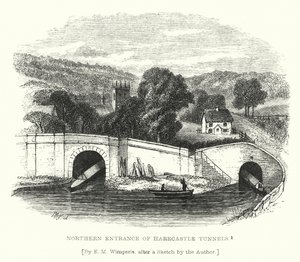 Nordlige indgang til Harecastle Tunnels (gravering)