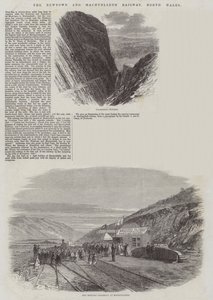 Newtown og Machynlleth Railway, North Wales af Edmund Morison Wimperis