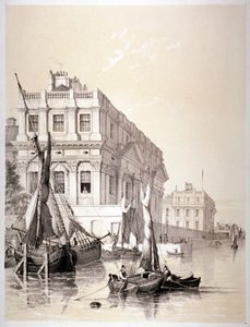 Royal Naval Hospital, Greenwich, London, 1838. af Edmund Patten