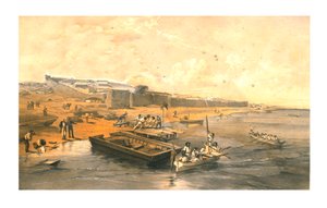 Fæstning Yenikale, med udsigt mod Azoffhavet, 1855.