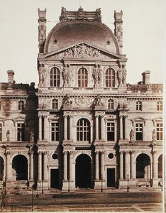 Pavillon Richelieu i Louvre (s/h-billede)