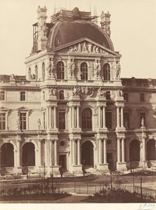 Udsigt over Louvre,1855-1857 (foto) af Edouard Denis Baldus