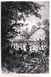 Yagouman Chief Rougouyenne Hunting the Devil, illustration fra 