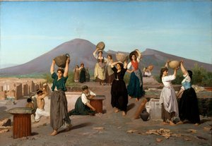 Scene med udgravninger i Pompeji Maleri af Edouard Sain (1830-1910) 1865 Søn. 1,2x1,72 m Paris, musee d