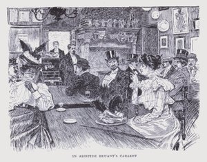 Boheme-Paris: I Aristide Bruants kabaret (litografi)