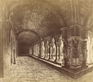 Arles. Klostergården ved Saint-Trophime af Édouard Baldus