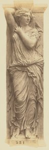 [Karyatide af Jules Cavelier, udsmykning af Louvre, Paris]. af Édouard Baldus