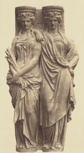 [Karyatider af Astyanax Bosio, udsmykning af Louvre, Paris]. af Édouard Baldus