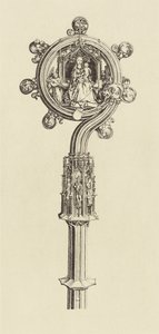 [Design til en stav af Martin Schongauer]. af Édouard Baldus