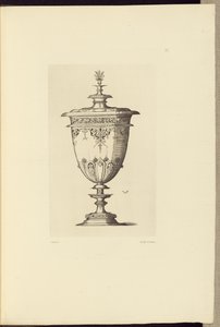 [Design til en vase af Virgil Solis]. af Édouard Baldus