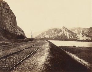 Indgang til Donzère -passet af Édouard Baldus
