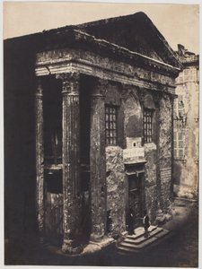 Facade, Augustus- og Livia-templet, Vienne af Édouard Baldus