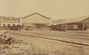 Lyon. Perrache Station af Édouard Baldus